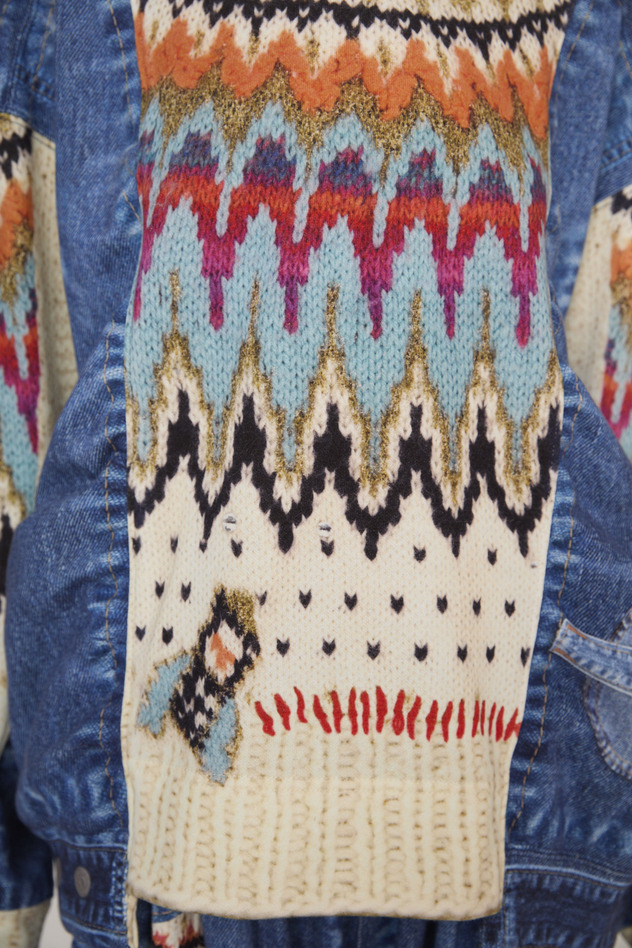 69.Trompe l'oeil Denim Tops 詳細画像 blue 13