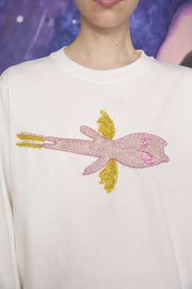 71.Kirakira Alien Embroidery Jersey Long-T 詳細画像