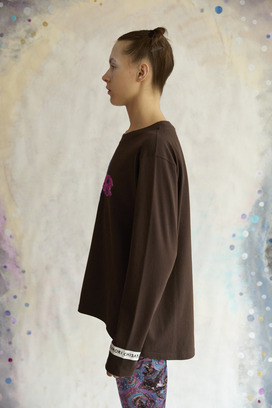 71.Kirakira Alien Embroidery Jersey Long-T 詳細画像