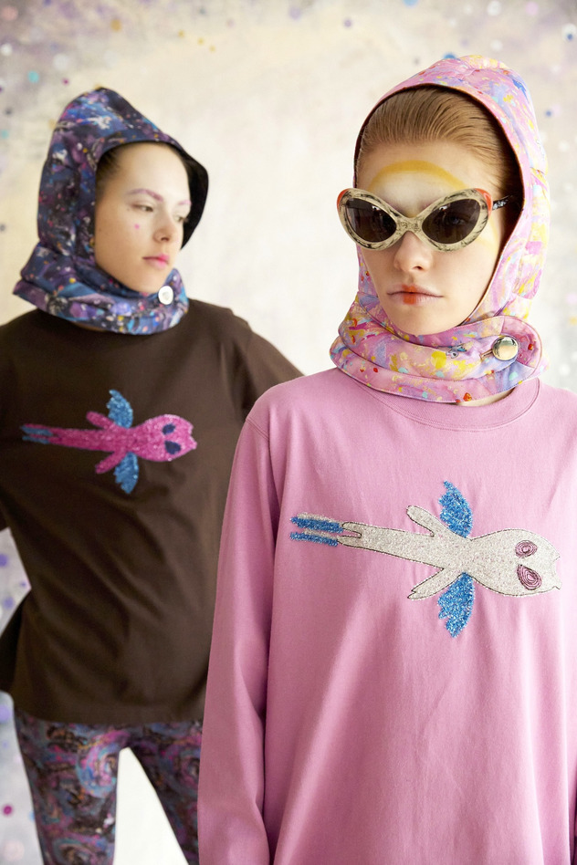 71.Kirakira Alien Embroidery Jersey Long-T 詳細画像 off white 11