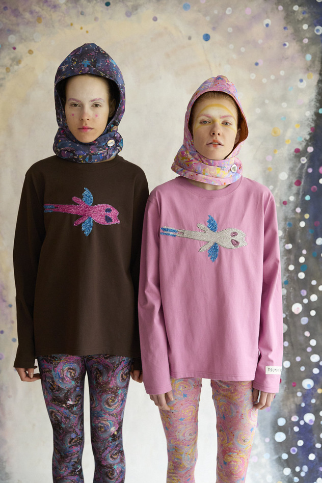 71.Kirakira Alien Embroidery Jersey Long-T 詳細画像 off white 12