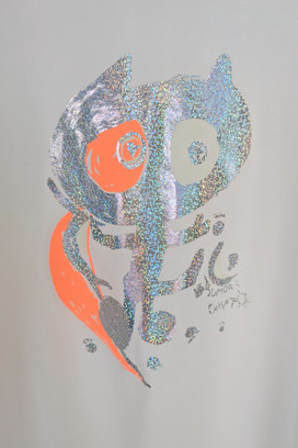 Cat on the moon long T-shirt 詳細画像
