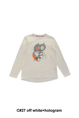 19.Cat on the moon long T-shirt 詳細画像