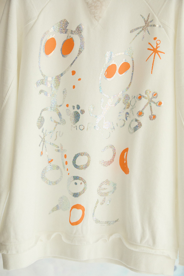 67.LOOK at Cats Urake Tops 詳細画像 off white 2