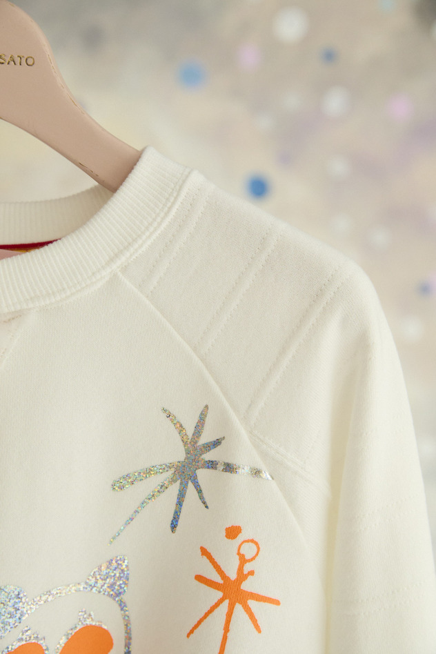 67.LOOK at Cats Urake Tops 詳細画像 off white 3