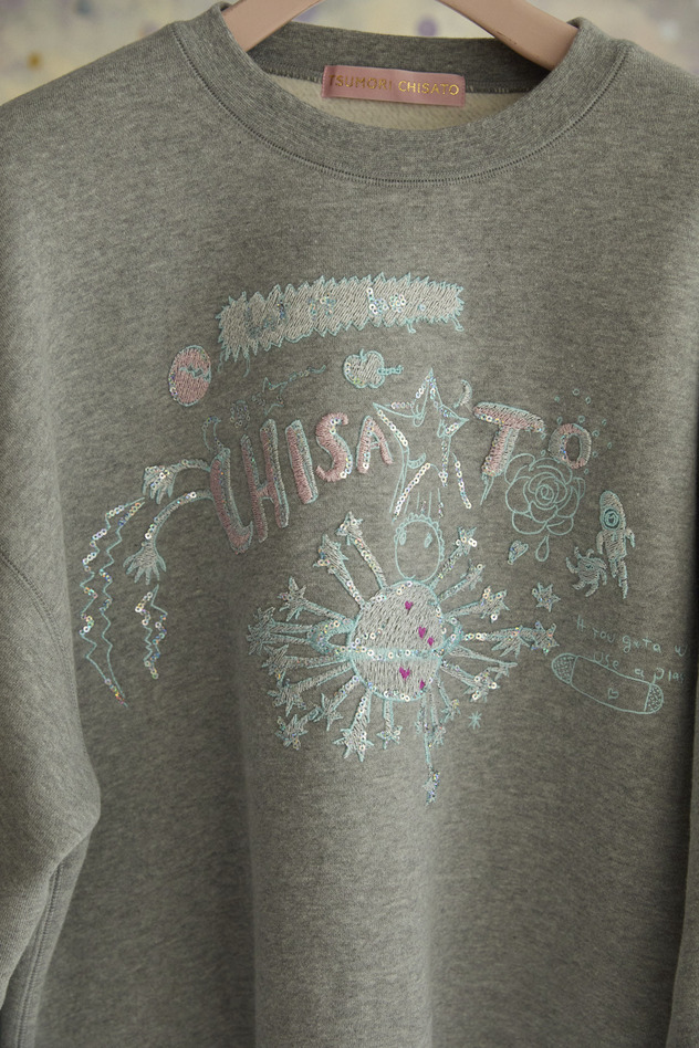 Let It Be Embroidery Urake Tops 詳細画像 ivory 12