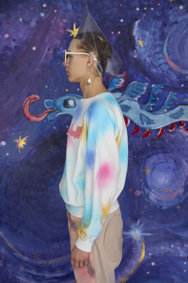 72.Kiraneko spray dye urake Tops 詳細画像