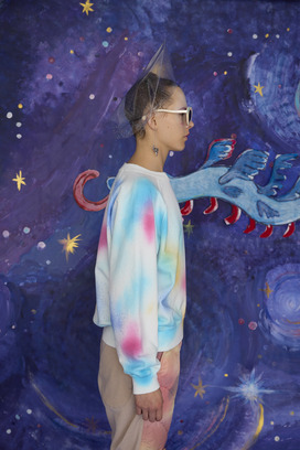 72.Kiraneko spray dye urake Tops 詳細画像