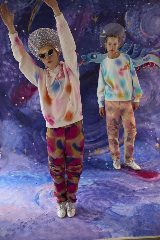 72.Kiraneko spray dye urake Tops 詳細画像 light blue 8