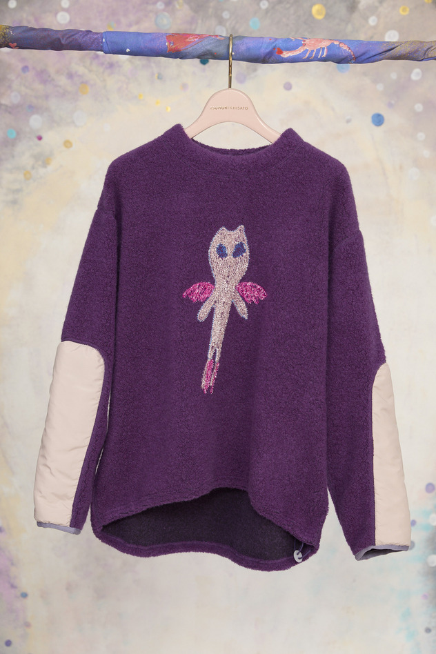 58.Kira kira alien angola Pile Tops 詳細画像 beige 6