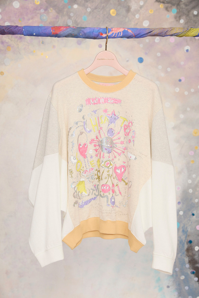 35.Let It Be Print Mini Urake Tops 詳細画像 oatmeal 10