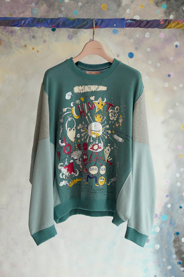 35.Let It Be Print Mini Urake Tops 詳細画像 oatmeal 5