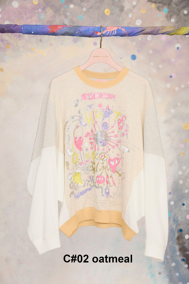 35.Let It Be Print Mini Urake Tops 詳細画像 oatmeal 1