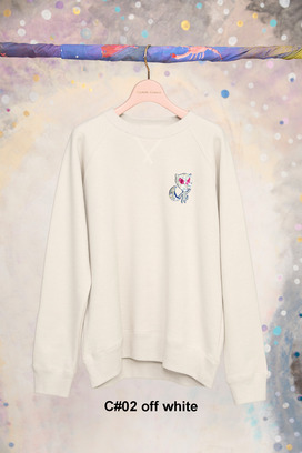 63.Space cat patch urake Tops 詳細画像