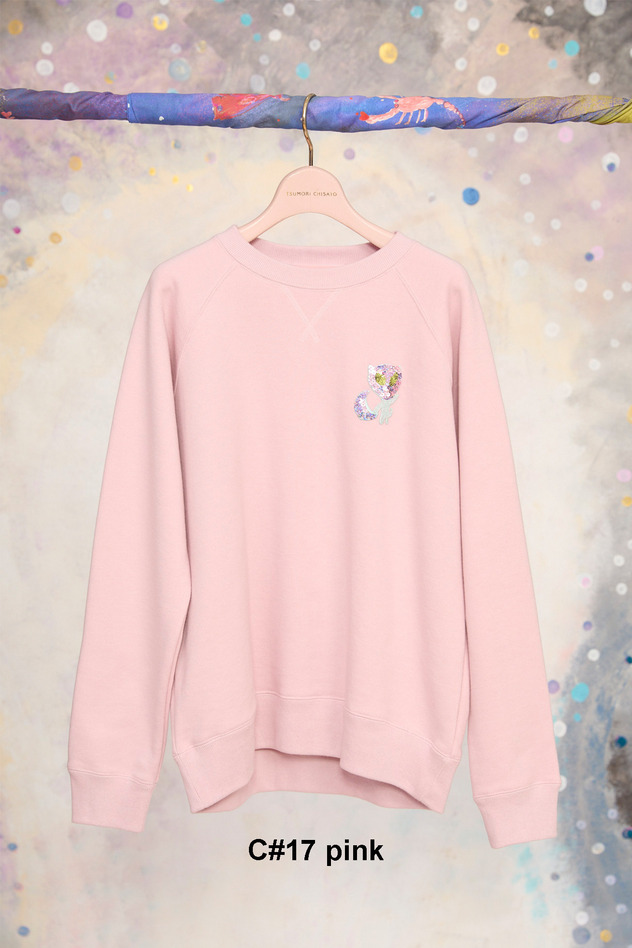 63.Space cat patch urake Tops 詳細画像 pink 1