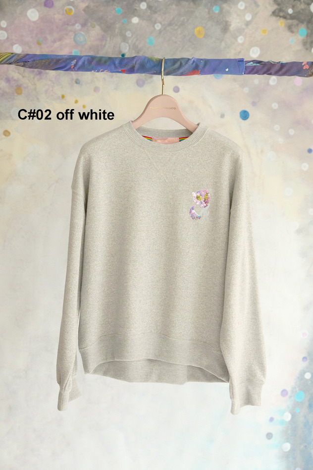 62.Lame Urake Tops 詳細画像 off white 1