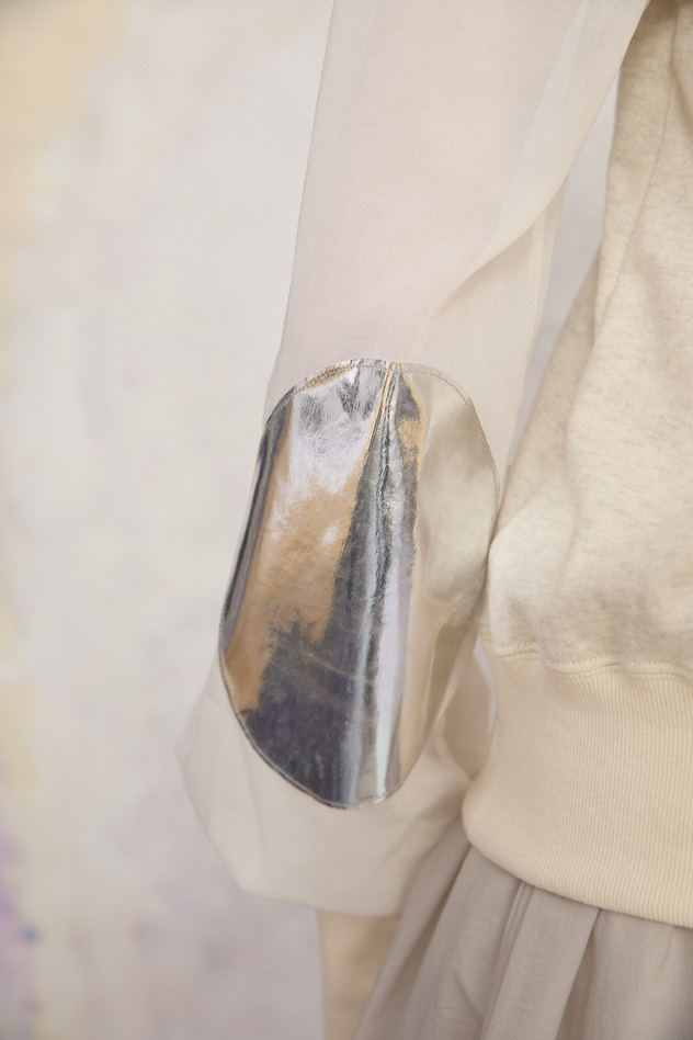 23.Organdy docking urake Tops 詳細画像 off white 4