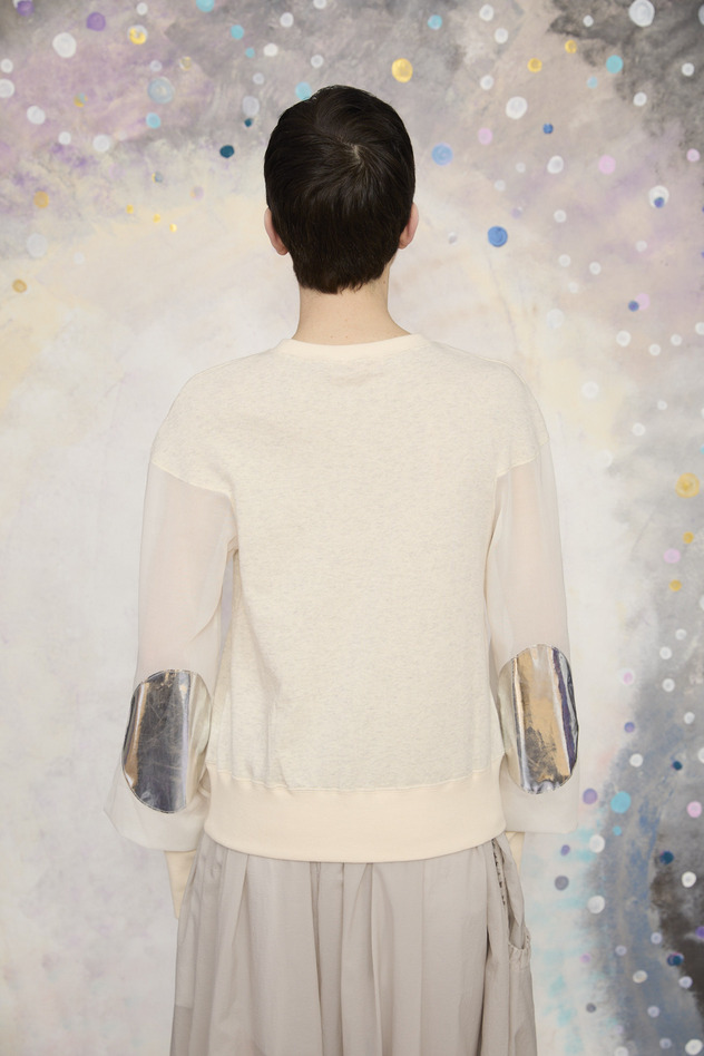 23.Organdy docking urake Tops 詳細画像 off white 5