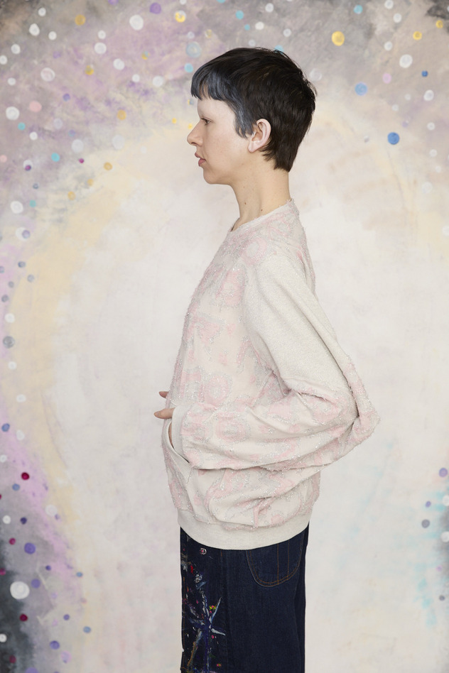 74.Lame Logo JQ Tops 詳細画像 pink 2