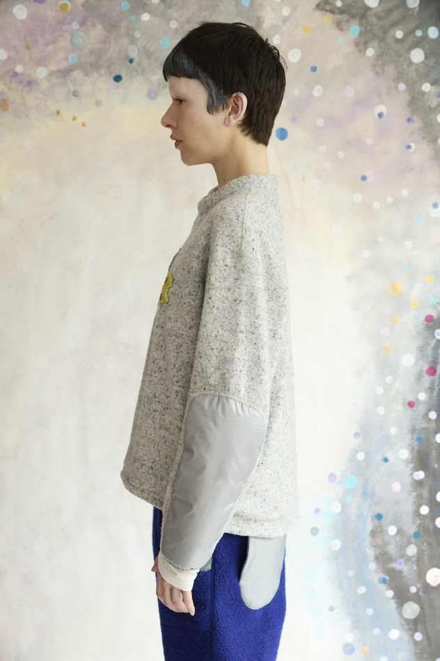 56.Kira kira alien airy knit Tops 詳細画像 gray 5