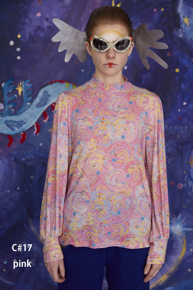 32.Andromeda strech jersey Tops 詳細画像 pink 1