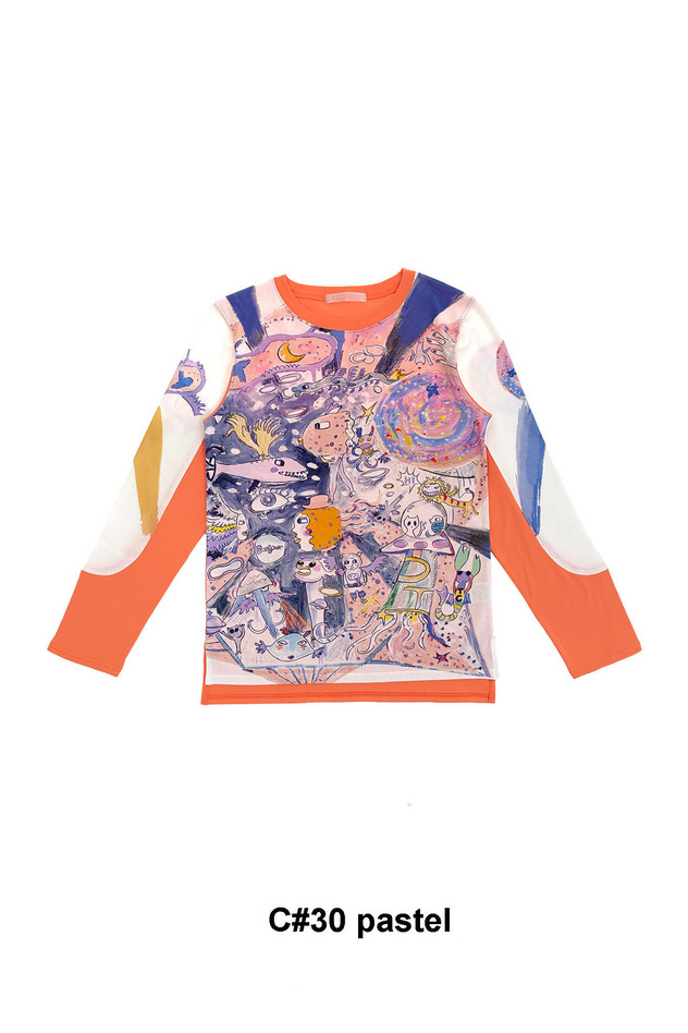 45.Dancing universe LongT-shirt 詳細画像 pastel 1