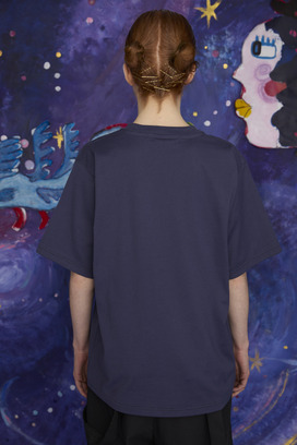 18.Cat on the moon T-shirt 詳細画像