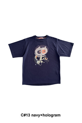 18.Cat on the moon T-shirt 詳細画像