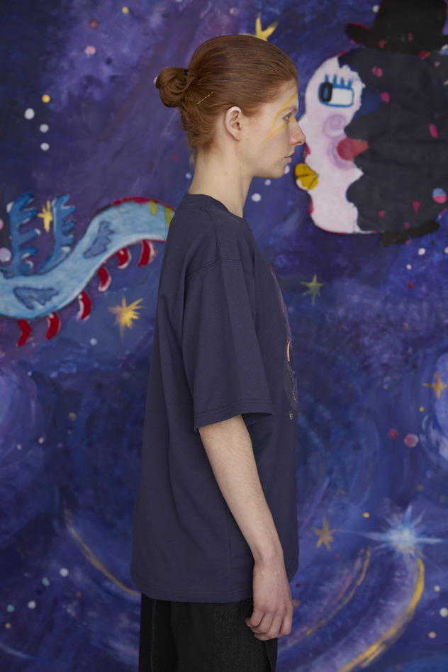 18.Cat on the moon T-shirt 詳細画像 off white&times;black 6