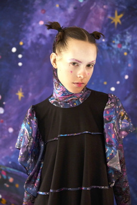 5.Andromeda print Jersey tops 詳細画像