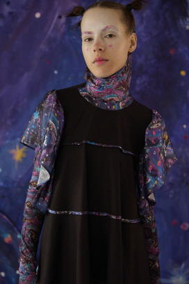 5.Andromeda print Jersey tops 詳細画像