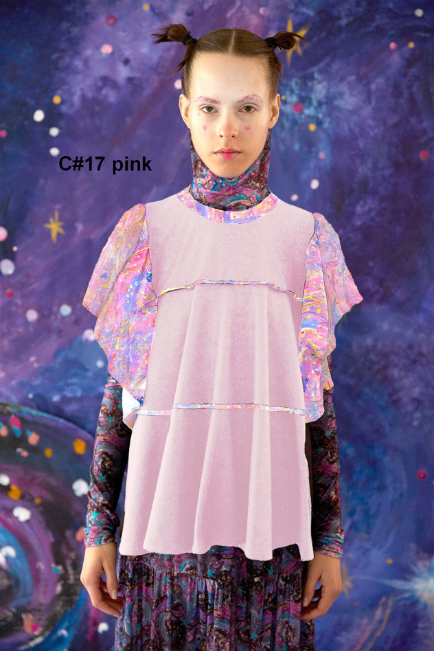 5.Andromeda print Jersey tops 詳細画像 pink 1