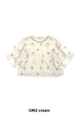 55.Cosmic Cat & Swan jersey Tops 詳細画像