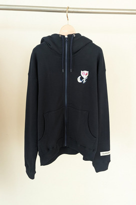 Space cat patch urake Hoodie 詳細画像