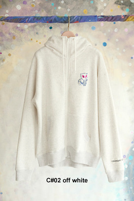 64.Space cat patch urake Hoodie 詳細画像