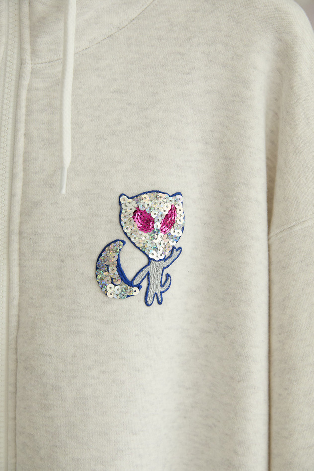 64.Space cat patch urake Hoodie 詳細画像 off white 2