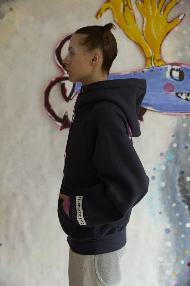 66.Let It Be Embroidery Urake Hoodie 詳細画像 ivory 16