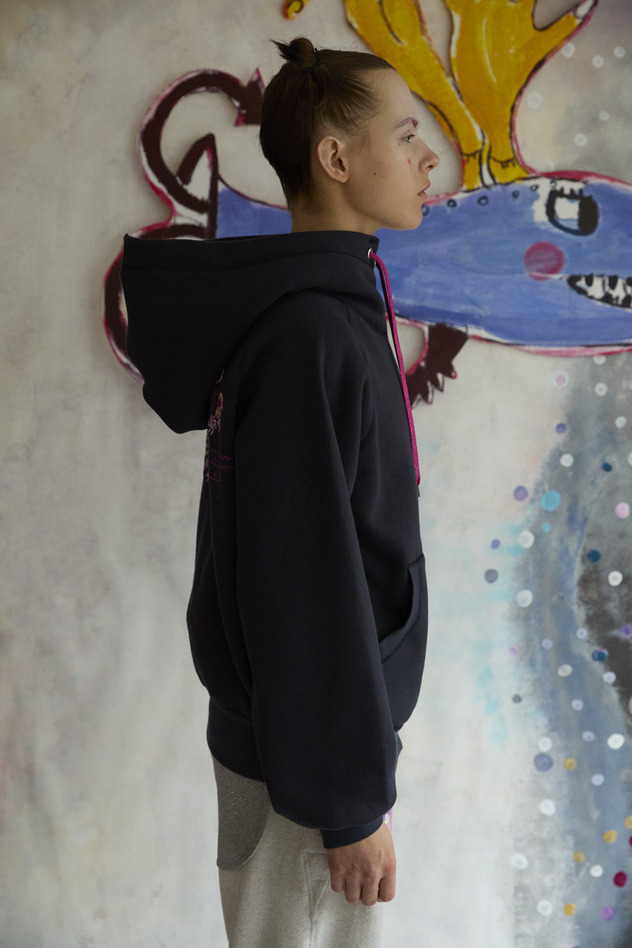 Let It Be Embroidery Urake Hoodie 詳細画像 ivory 23