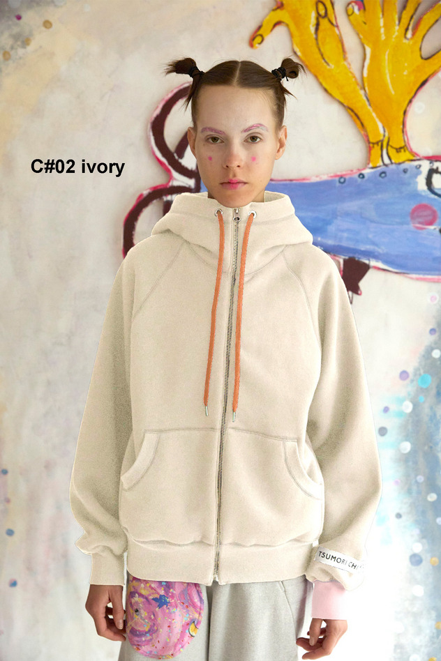 66.Let It Be Embroidery Urake Hoodie 詳細画像 ivory 1