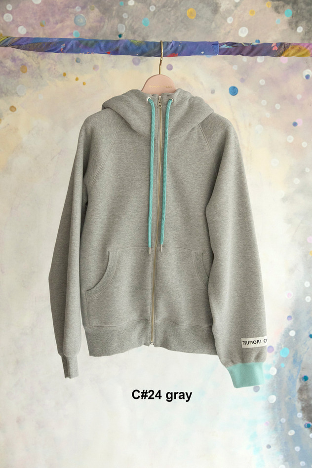 66.Let It Be Embroidery Urake Hoodie 詳細画像 gray 1