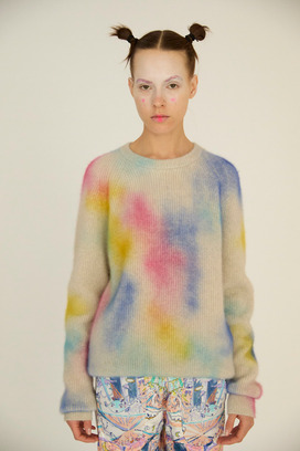 116.Blue Fox spray dye Sweater 詳細画像