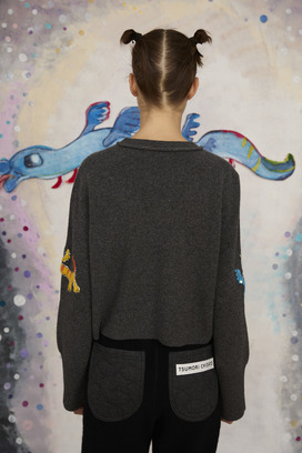 85.Space Knit Tops 詳細画像