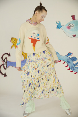 85.Space Knit Tops 詳細画像