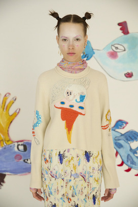 85.Space Knit Tops 詳細画像