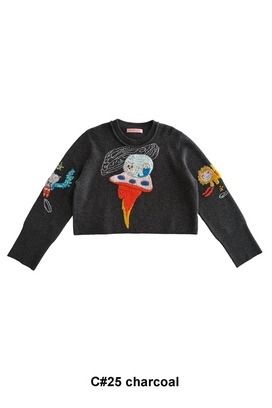 85.Space Knit Tops 詳細画像