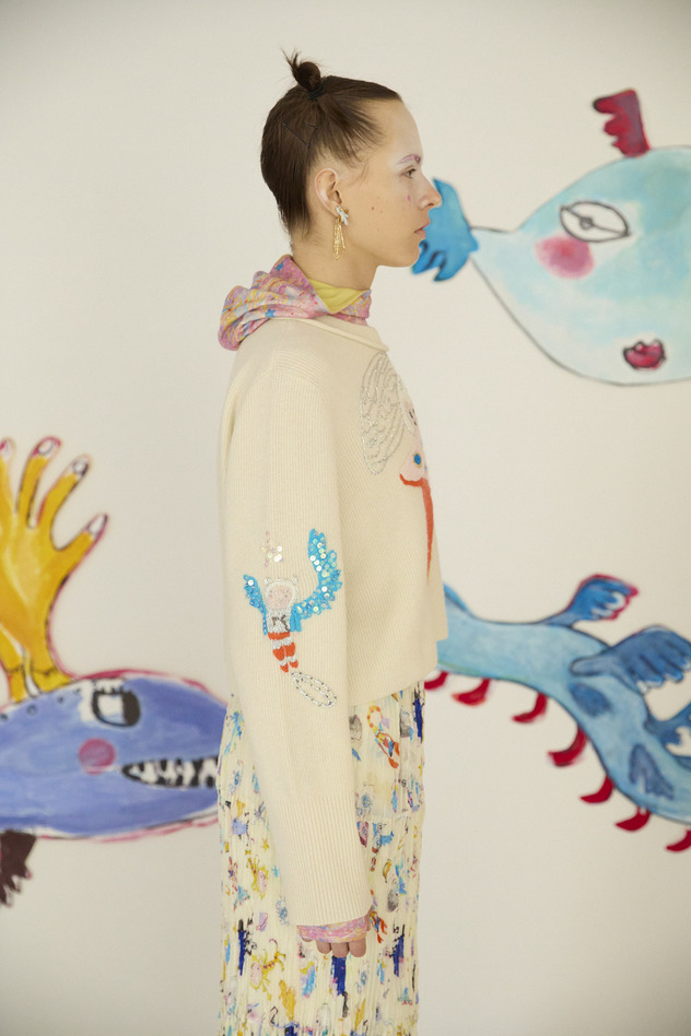 85.Space Knit Tops 詳細画像 off white 10