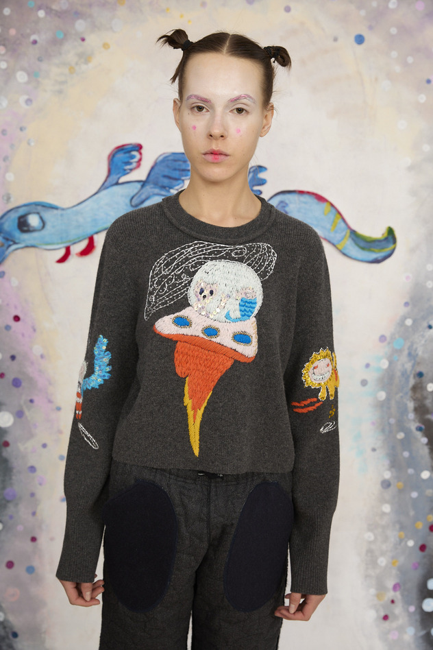 85.Space Knit Tops 詳細画像 off white 11