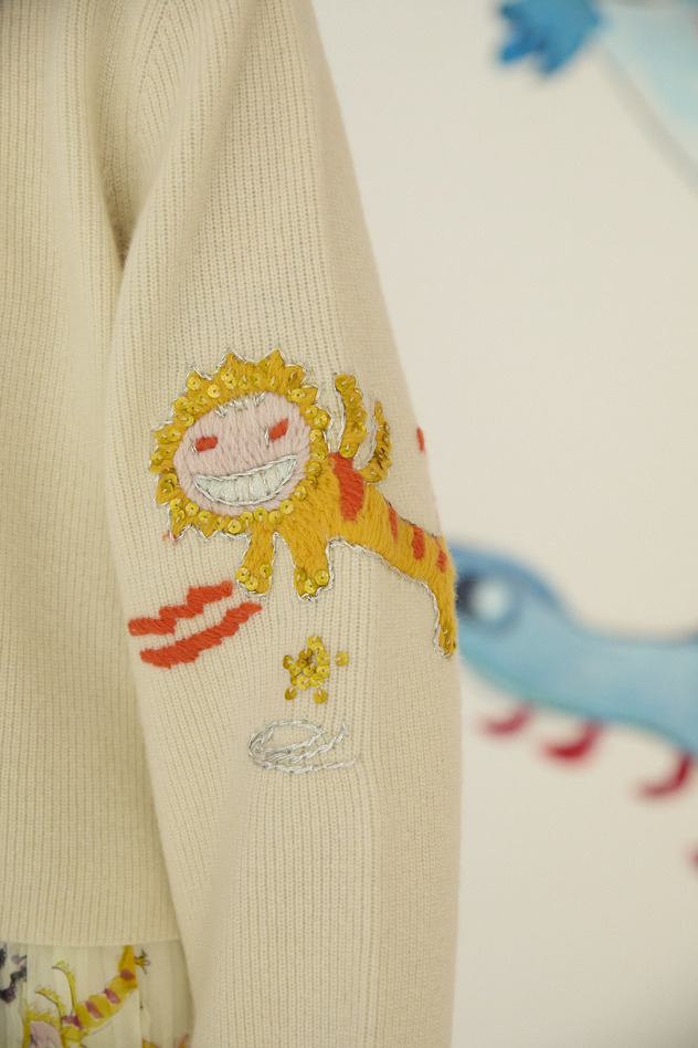 85.Space Knit Tops 詳細画像 off white 6