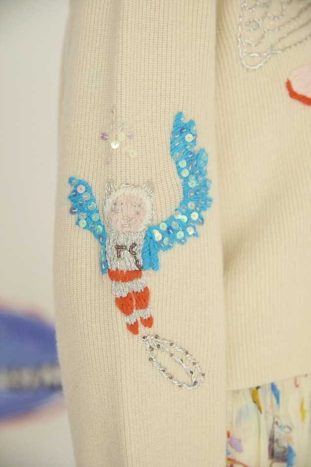 85.Space Knit Tops 詳細画像 off white 7