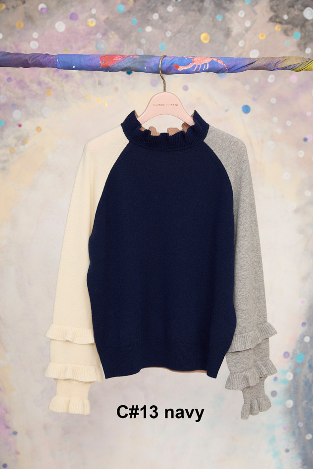 82.Alien Cat Knit Tops 詳細画像 navy 10